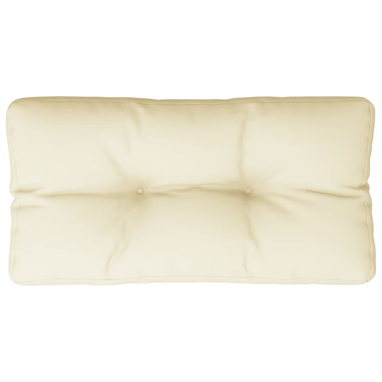 VIDAXL -Palettenkissen 80x40x12 cm Stoffcreme gefärbt