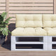 VIDAXL -Palettenkissen 80x40x12 cm Stoffcreme gefärbt