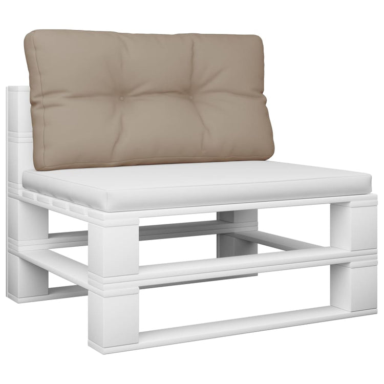 VidaXL Palettenkissen 80x40x12 cm Stoff Taupe