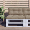 VidaXL Palettenkissen 80x40x12 cm Stoff Taupe