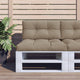 VidaXL Palettenkissen 80x40x12 cm Stoff Taupe