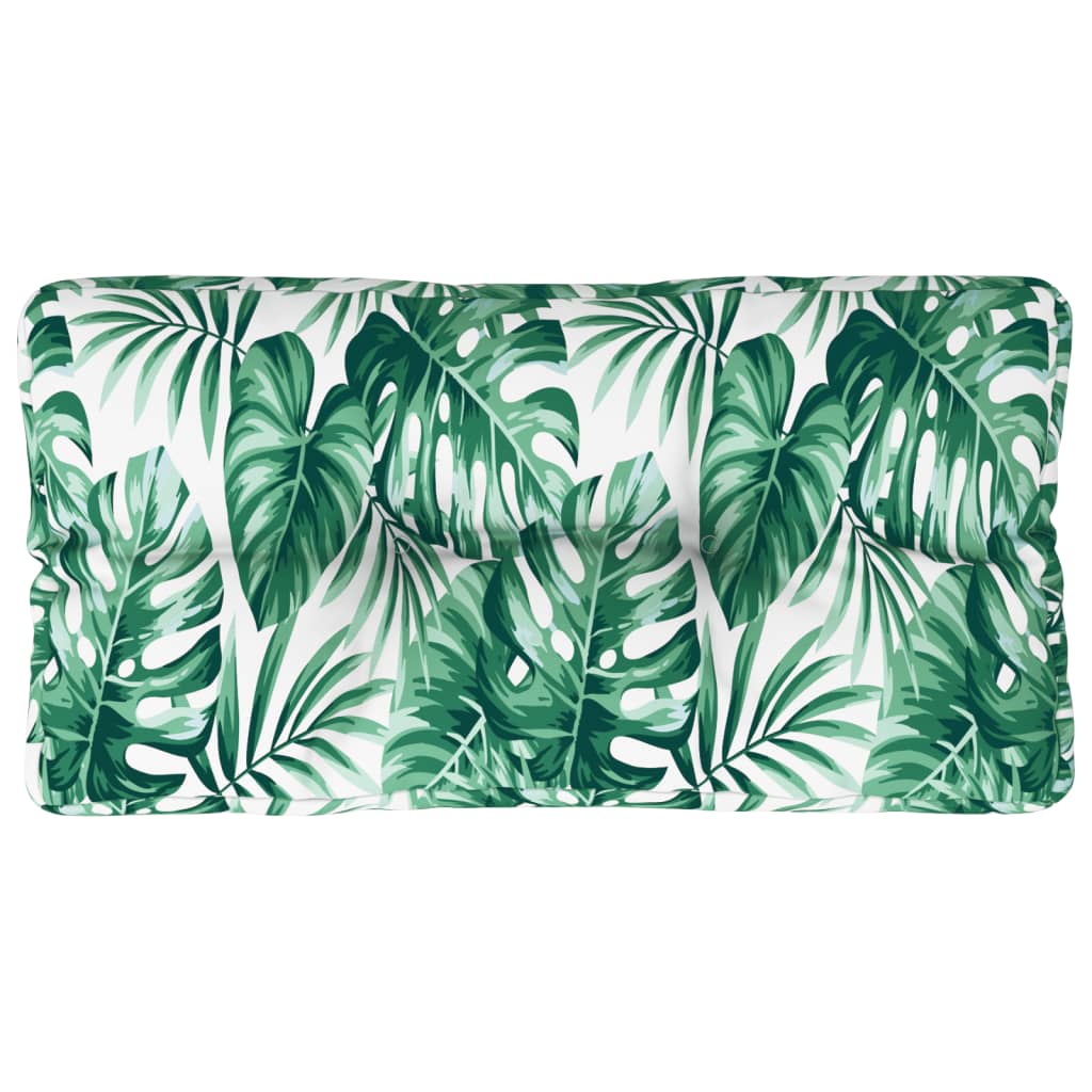 VIDAXL -Palettenkissenblattmuster 80x40x12 cm Stoff