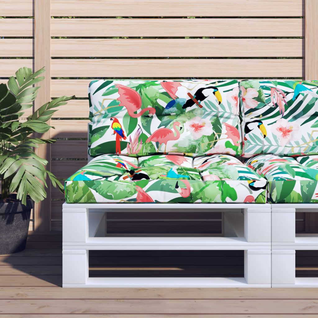 VIDAXL -Palettenkissen 80x40x12 cm Fabric Multi -Colored