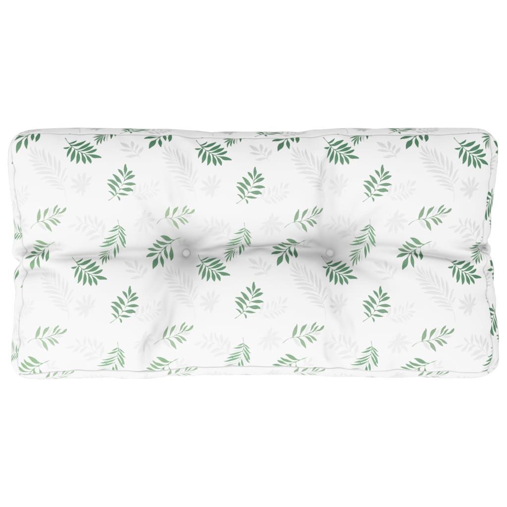 VidaXL Palettenkissen Blattmuster 80x40x12 cm Stoff