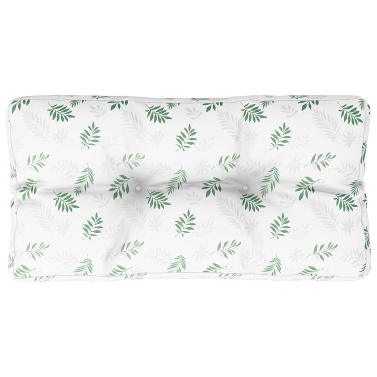 VidaXL Palettenkissen Blattmuster 80x40x12 cm Stoff