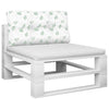 VidaXL Palettenkissen Blattmuster 80x40x12 cm Stoff