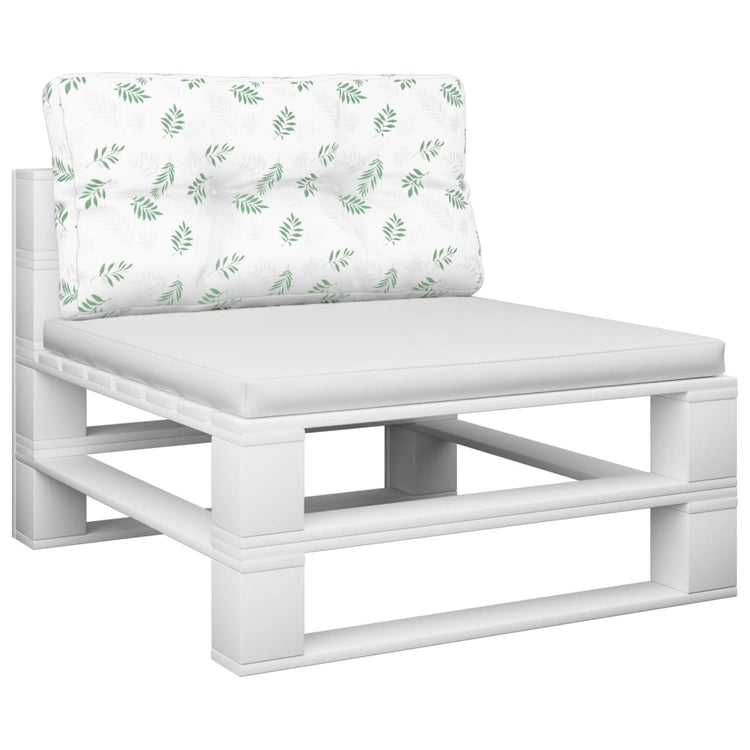 VidaXL Palettenkissen Blattmuster 80x40x12 cm Stoff