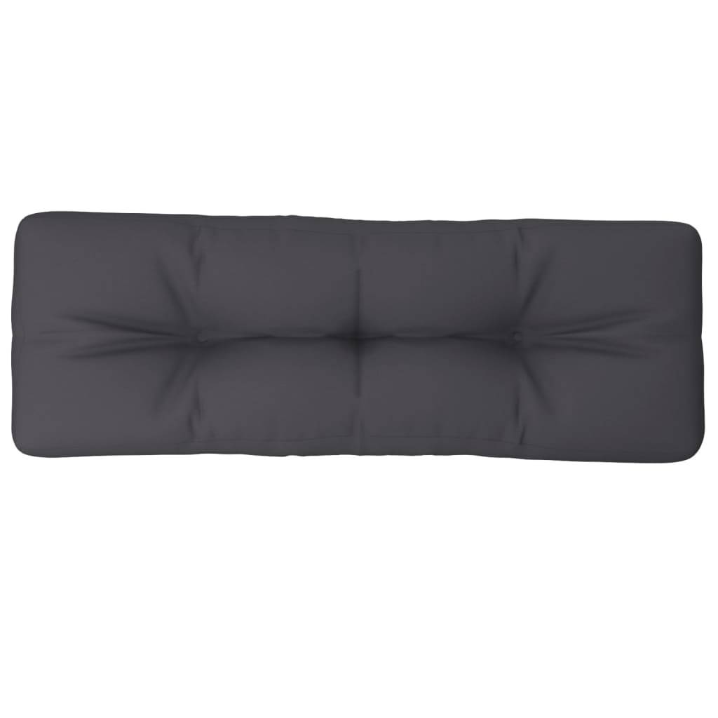 VIDAXL -Palettenkissen 120x40x12 cm Stoffanthrazit -Verschärfen