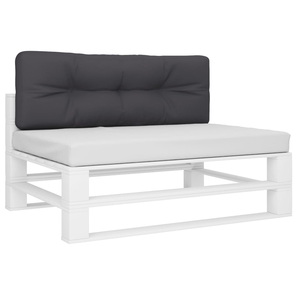 VIDAXL -Palettenkissen 120x40x12 cm Stoffanthrazit -Verschärfen