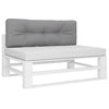 VIDAXL -Palettenkissen 120x40x12 cm Stoff grau