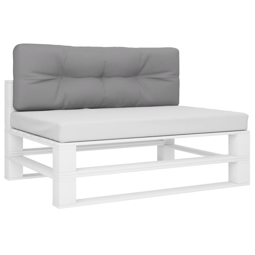 VIDAXL -Palettenkissen 120x40x12 cm Stoff grau