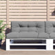 VIDAXL -Palettenkissen 120x40x12 cm Stoff grau
