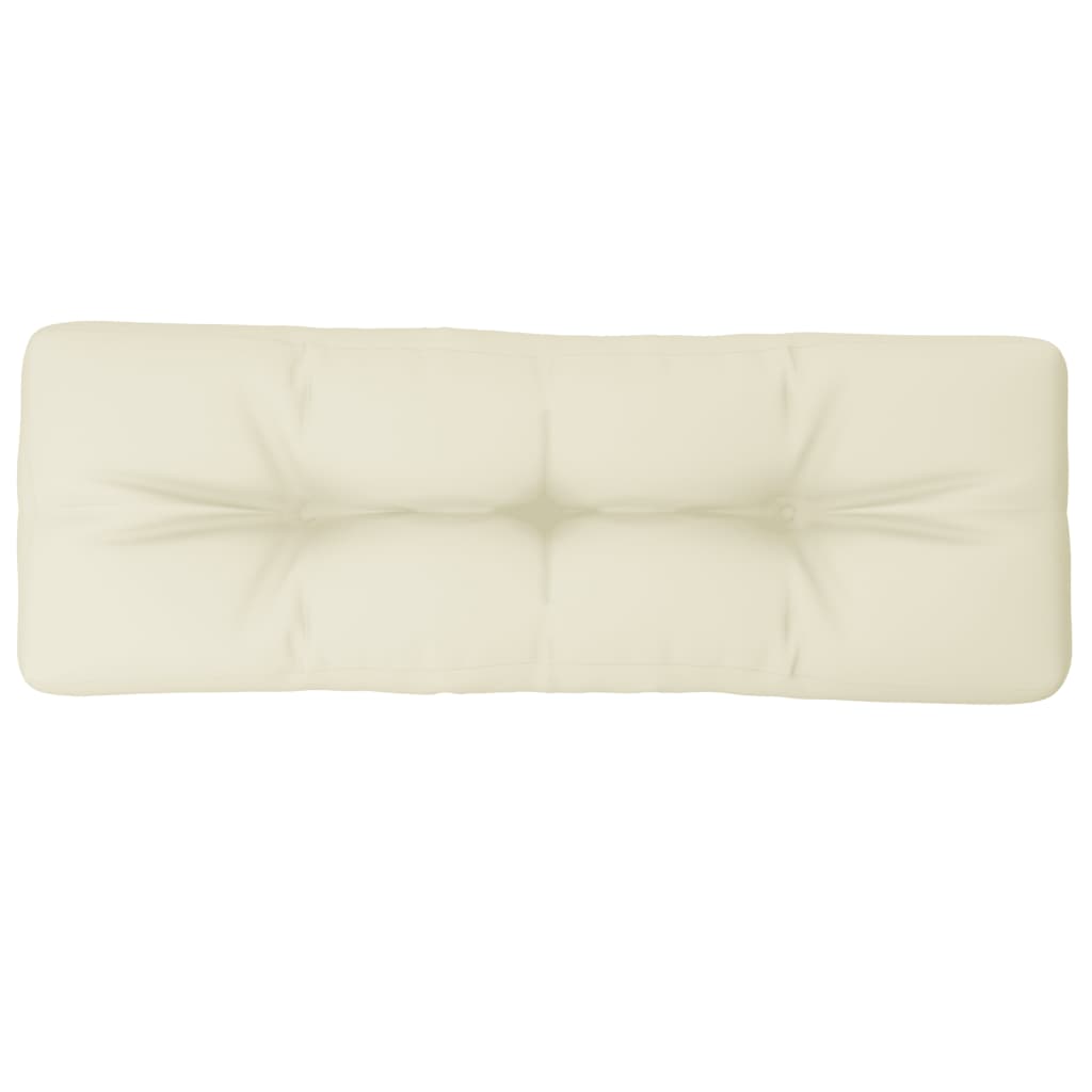 VIDAXL -Palettenkissen 120x40x12 cm Stoffcreme -Colored