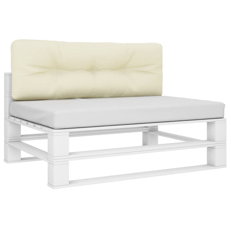 VIDAXL -Palettenkissen 120x40x12 cm Stoffcreme -Colored