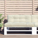 VIDAXL -Palettenkissen 120x40x12 cm Stoffcreme -Colored