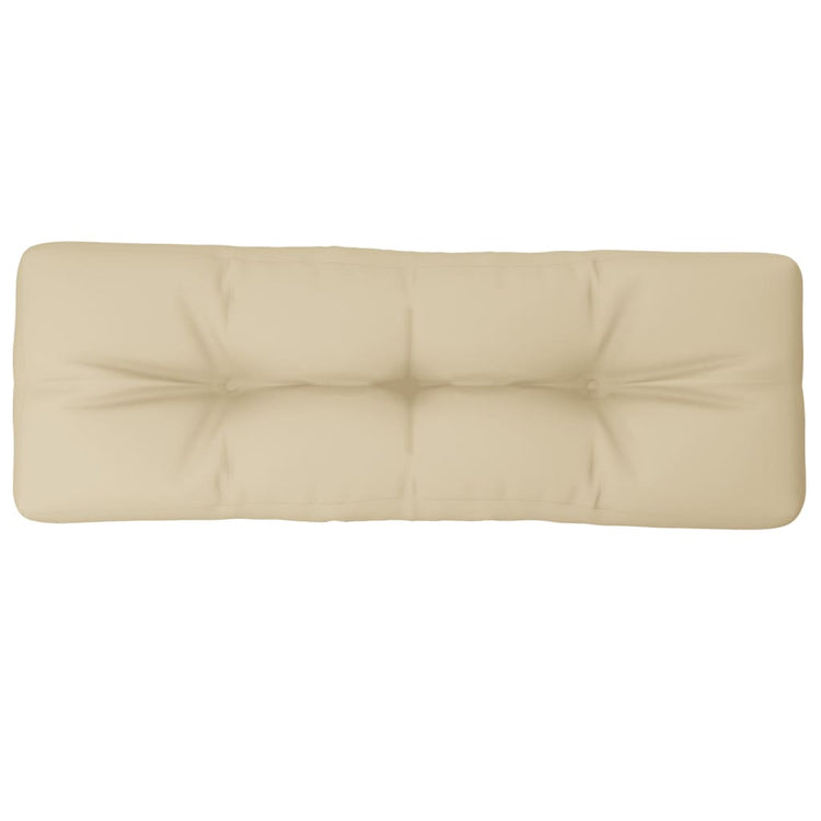 VIDAXL -Palettenkissen 120x40x12 cm Stoff Beige