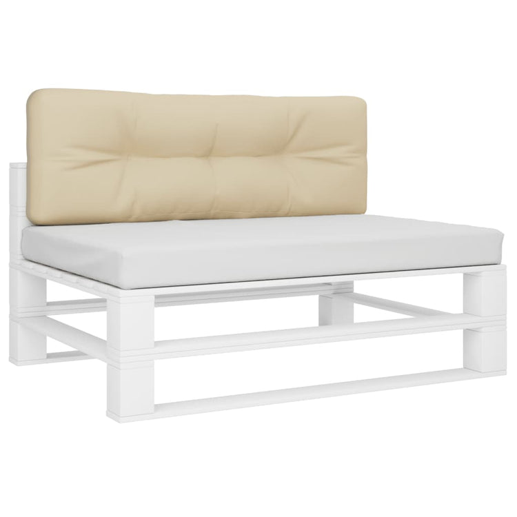 VIDAXL -Palettenkissen 120x40x12 cm Stoff Beige