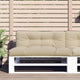 VIDAXL -Palettenkissen 120x40x12 cm Stoff Beige