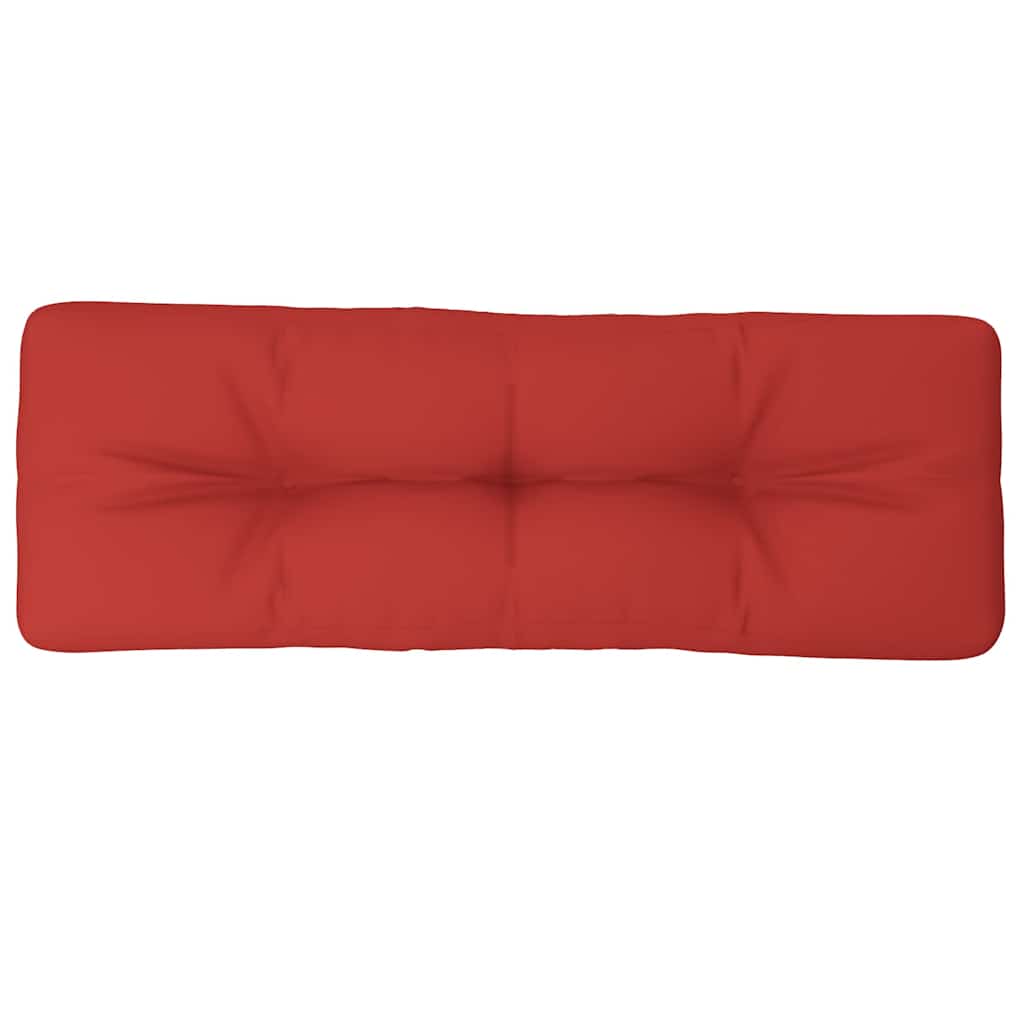 VIDAXL -Palettenkissen 120x40x12 cm Stoff rot