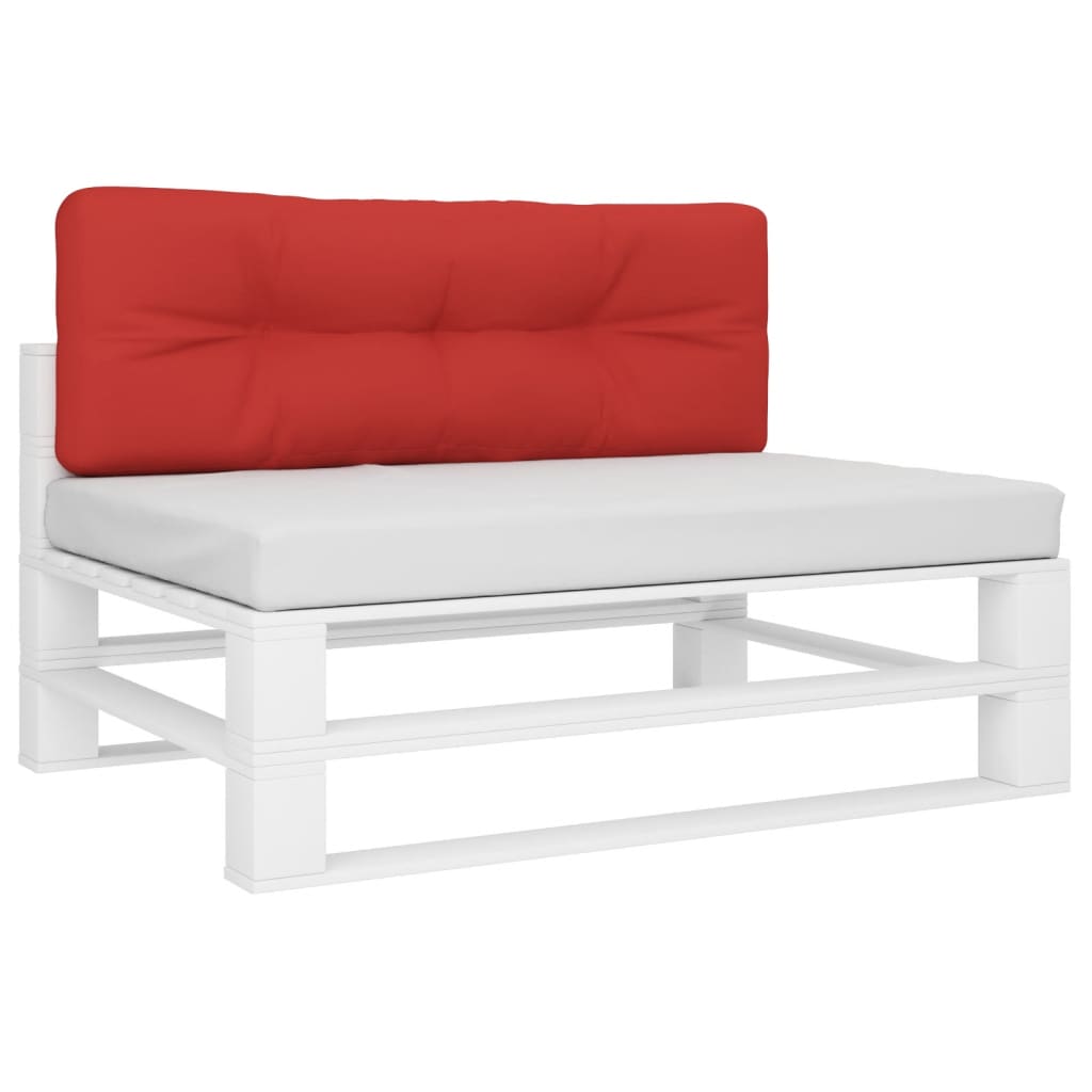 VIDAXL -Palettenkissen 120x40x12 cm Stoff rot