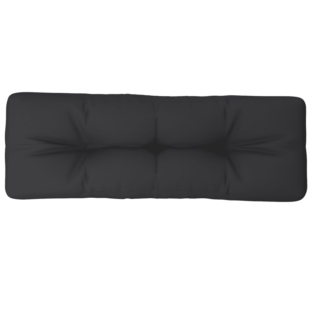 VIDAXL -Palettenkissen 120x40x12 cm Stoff schwarz