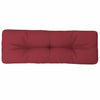 Vidaxl Palettenkissen 120x40x12 cm Stoffwein rot
