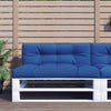 Vidaxl Palettenkissen 120x40x12 cm Stoff König Blau
