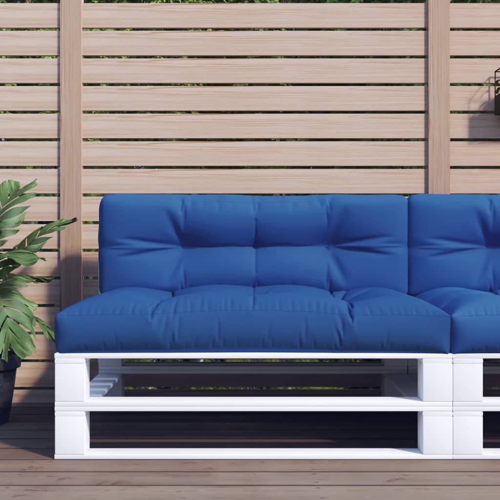 Vidaxl Palettenkissen 120x40x12 cm Stoff König Blau