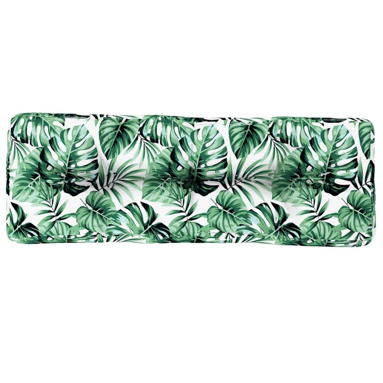 VIDAXL -Palettenkissen 120x40x12 cm Stoffblattmuster