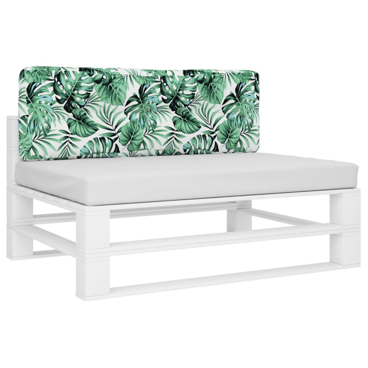 VIDAXL -Palettenkissen 120x40x12 cm Stoffblattmuster