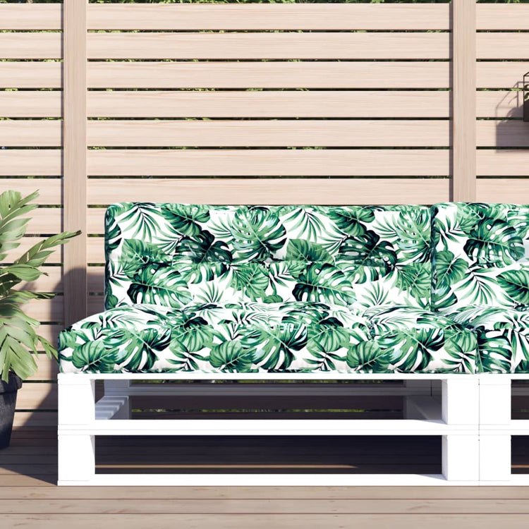 VIDAXL -Palettenkissen 120x40x12 cm Stoffblattmuster