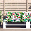 VidaXL Palettenkissen 120x40x12 cm Stoff mehrfarbig