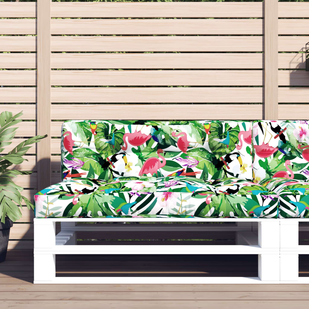 VidaXL Palettenkissen 120x40x12 cm Stoff mehrfarbig