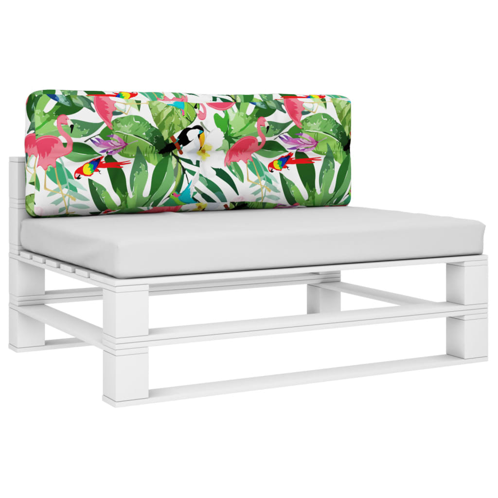 VidaXL Palettenkissen 120x40x12 cm Stoff mehrfarbig