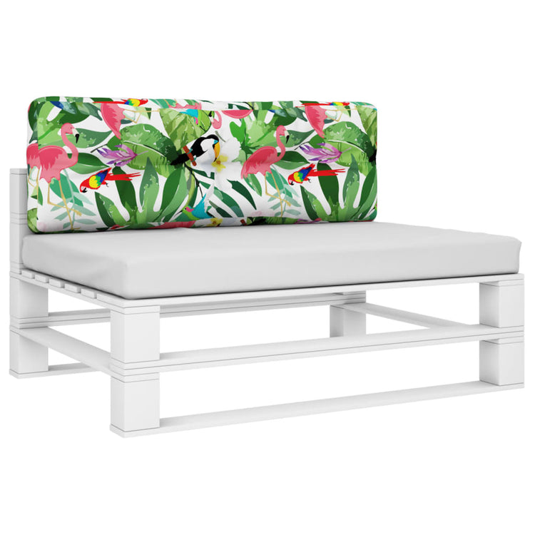 VidaXL Palettenkissen 120x40x12 cm Stoff mehrfarbig