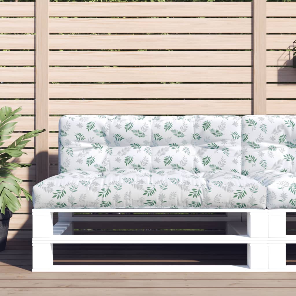VIDAXL -Palettenkissen 120x40x12 cm Stoffblattmuster