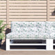 VIDAXL -Palettenkissen 120x40x12 cm Stoffblattmuster
