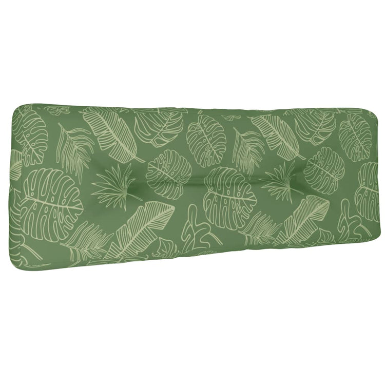 VidaXL Palettenkissen 120x40x12 cm Stoff Blattmuster