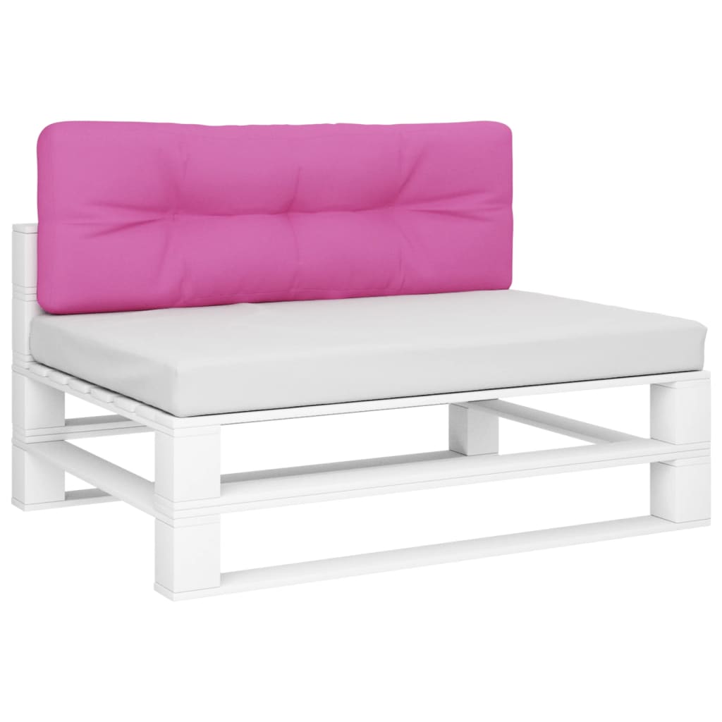 VidaXL Palettenkissen 120x40x12 cm Stoff rosa