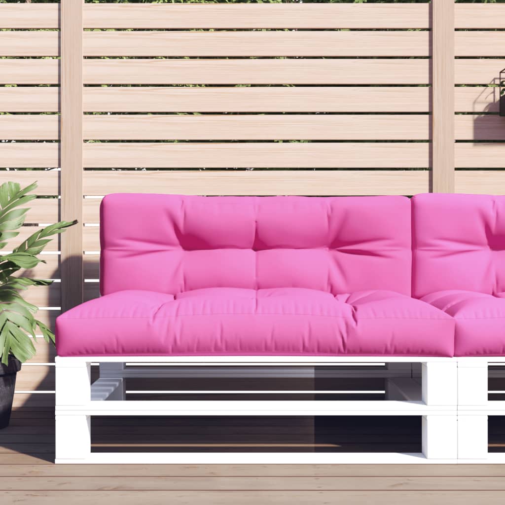 VidaXL Palettenkissen 120x40x12 cm Stoff rosa