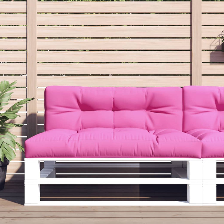 VidaXL Palettenkissen 120x40x12 cm Stoff rosa