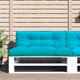 VidaXL Palettenkissen 120x40x12 cm Stoff Türkis