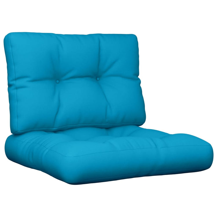 Vidaxl Palettenkissen 2 St. Stoff hellblau