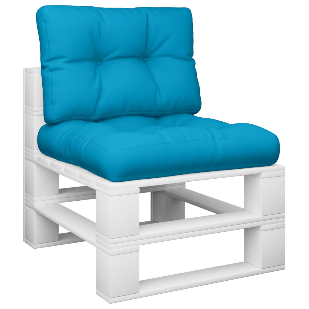 Vidaxl Palettenkissen 2 St. Stoff hellblau