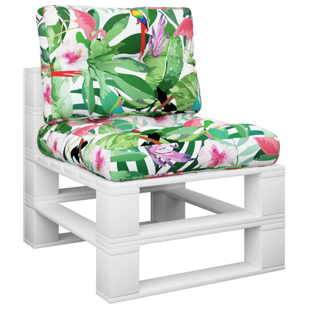 VIDAXL -Palettenkissen 2 ST Fabric Multi -Gelegenheiten