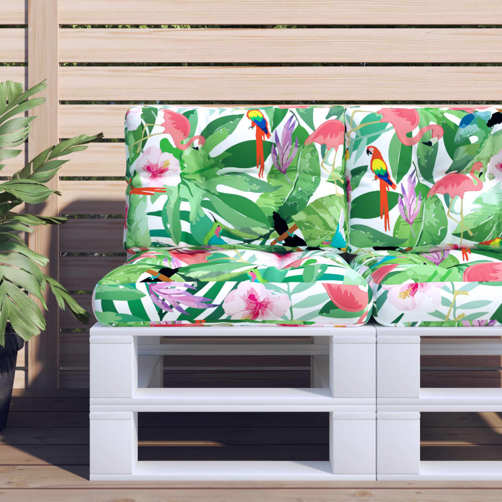 VIDAXL -Palettenkissen 2 ST Fabric Multi -Gelegenheiten