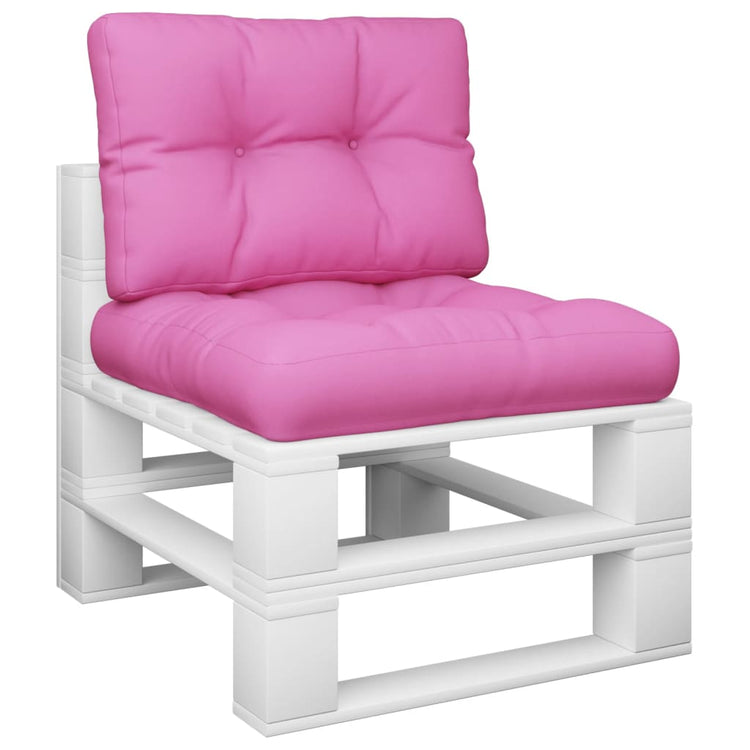 Vidaxl Palettenkissen 2 St. Stoff rosa