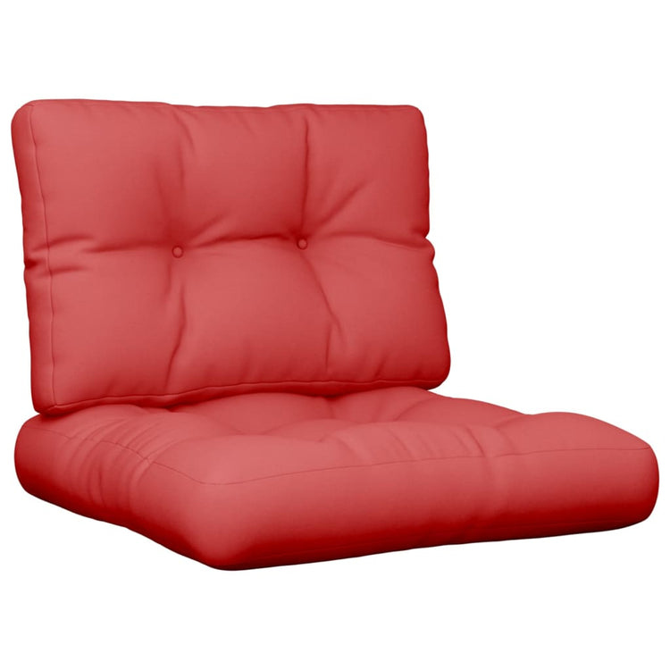 Vidaxl Palettenkissen 2 St. Stoff rot