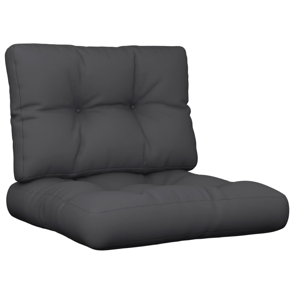 Vidaxl Palettenkissen 2 St. Stoff schwarz