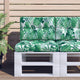 Vidaxl Palettenkissen 2 ST Fabric Blattmuster